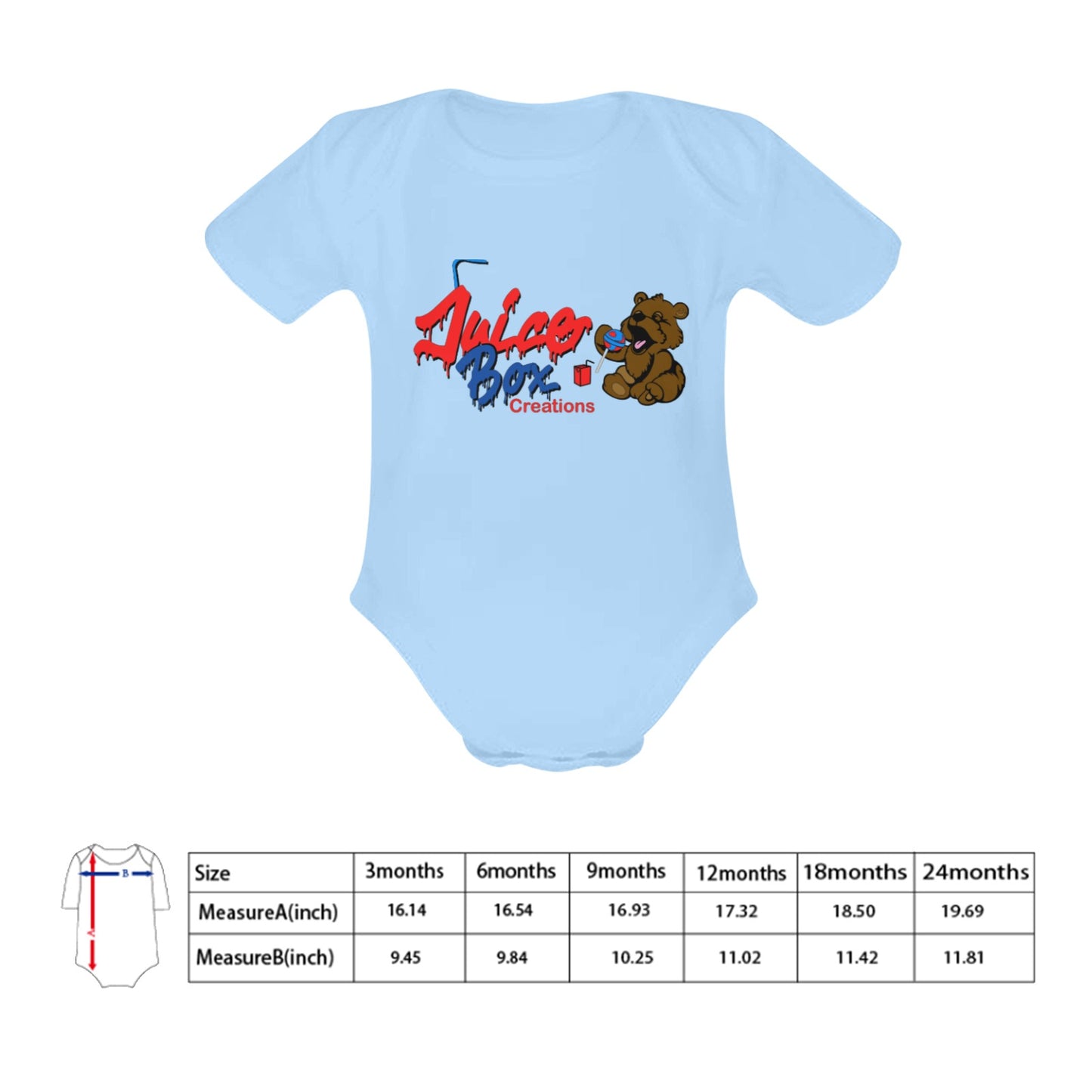 Juicebox Baby Powder Organic Short Sleeve One Piece (Model T28)