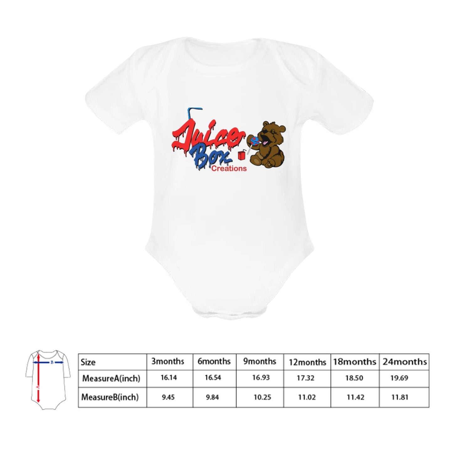Juicebox Baby Powder Organic Short Sleeve One Piece (Model T28)