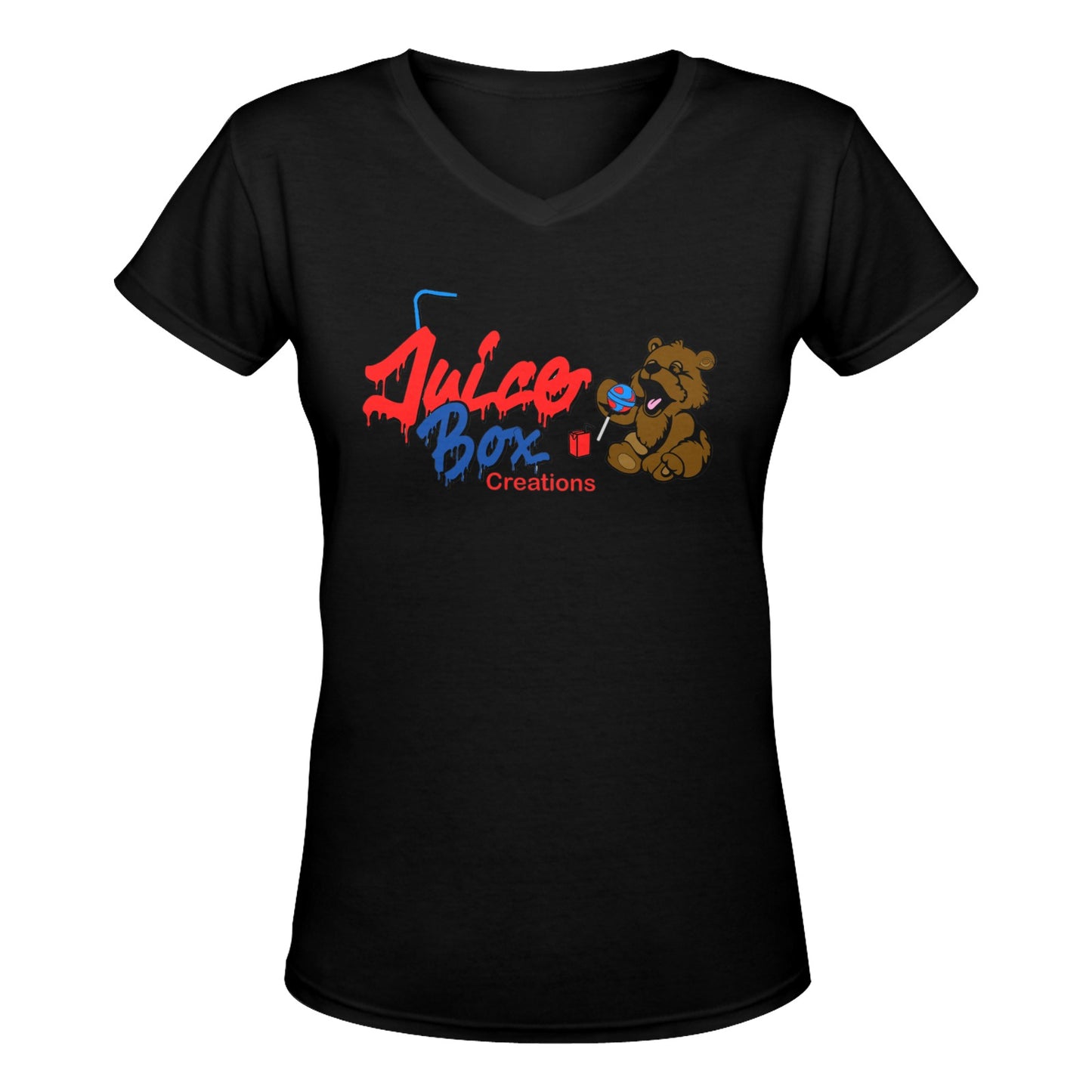Juicebox Women's Deep V-neck T-shirt (Model T19)
