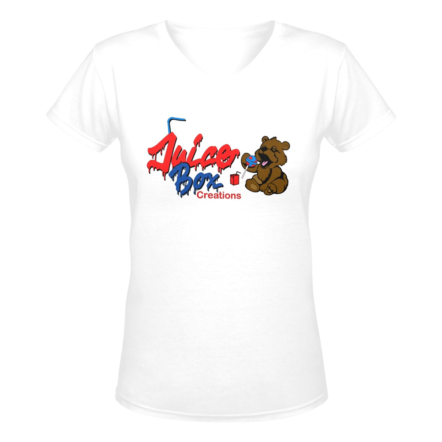 Juicebox Women's Deep V-neck T-shirt (Model T19)