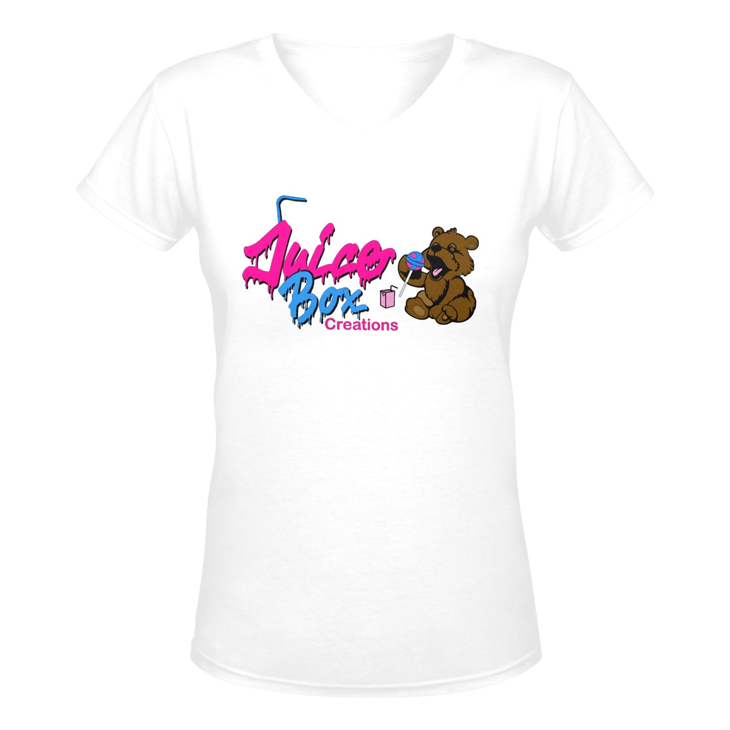 Juicebox Women's Deep V-neck T-shirt (Model T19)