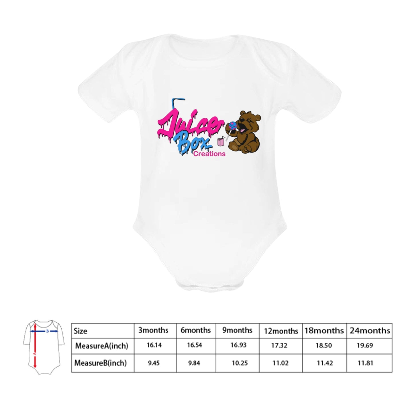 Juicebox Baby Powder Organic Short Sleeve One Piece (Model T28)